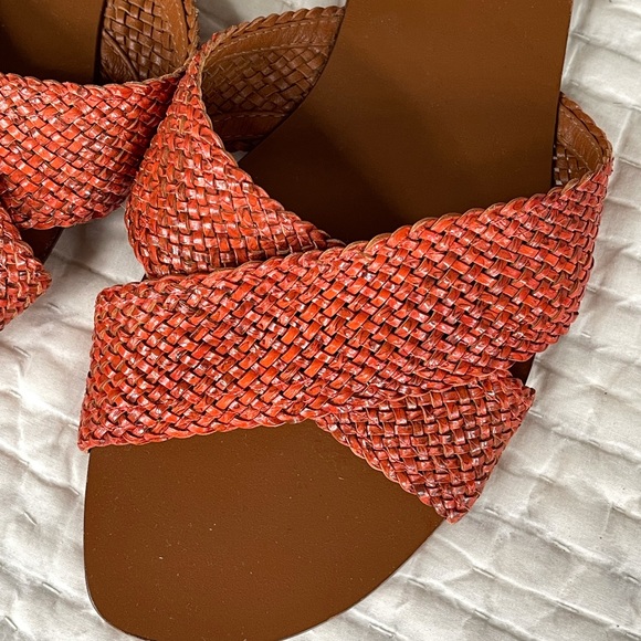 Alexandre Birman orange woven slides, like new! - Picture 2 of 6